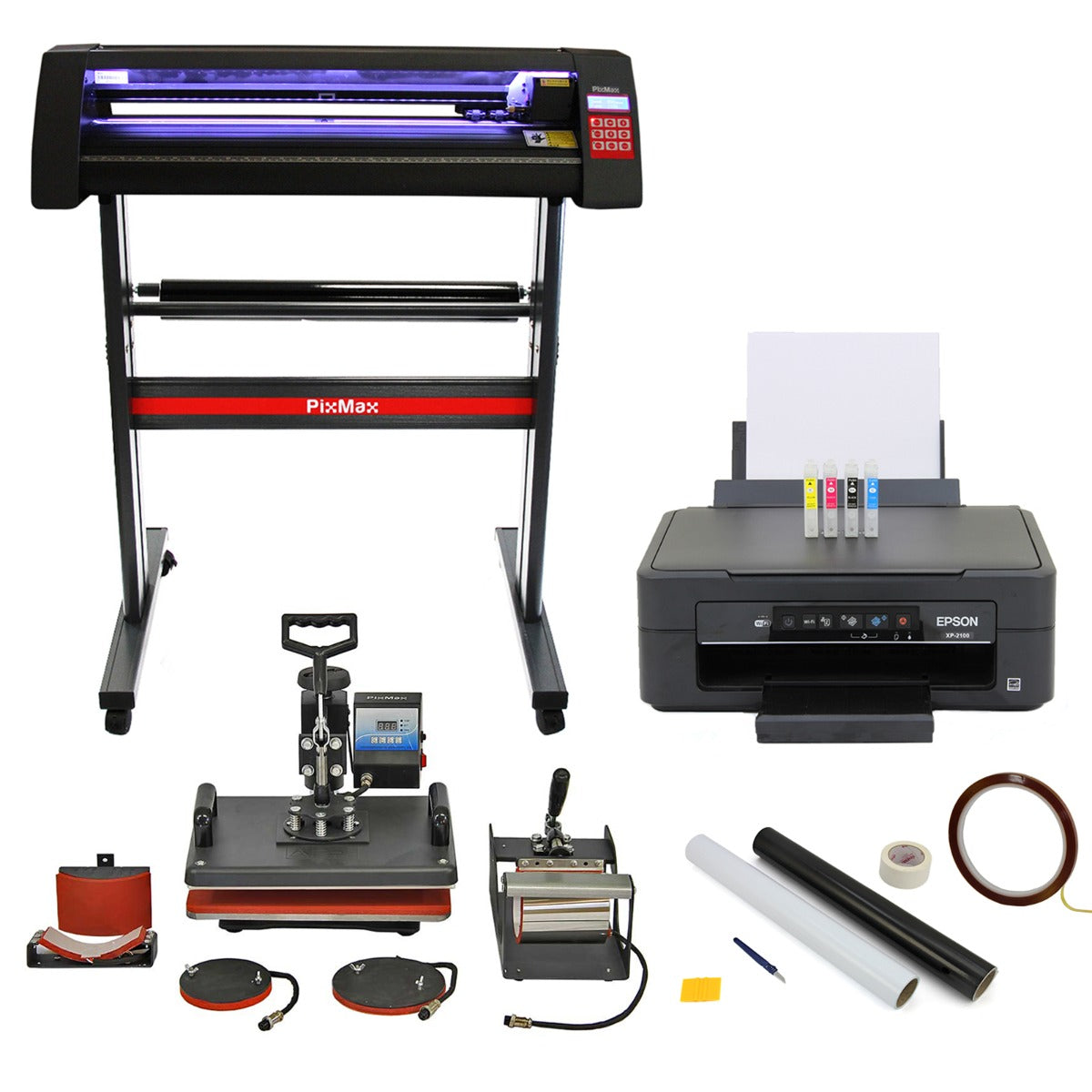 5 in 1, Vinyl Cutter LED, Value Printer, CISS, SignCut, Weeding Kit & Heat Tape