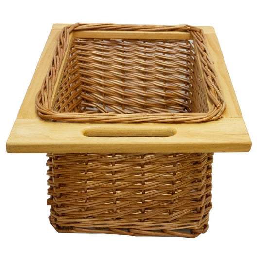 Pull Out Wicker Kitchen Baskets 400mm