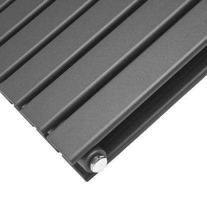 Designer Flat Panel Radiators Anthracite Grey 600mm x 700mm