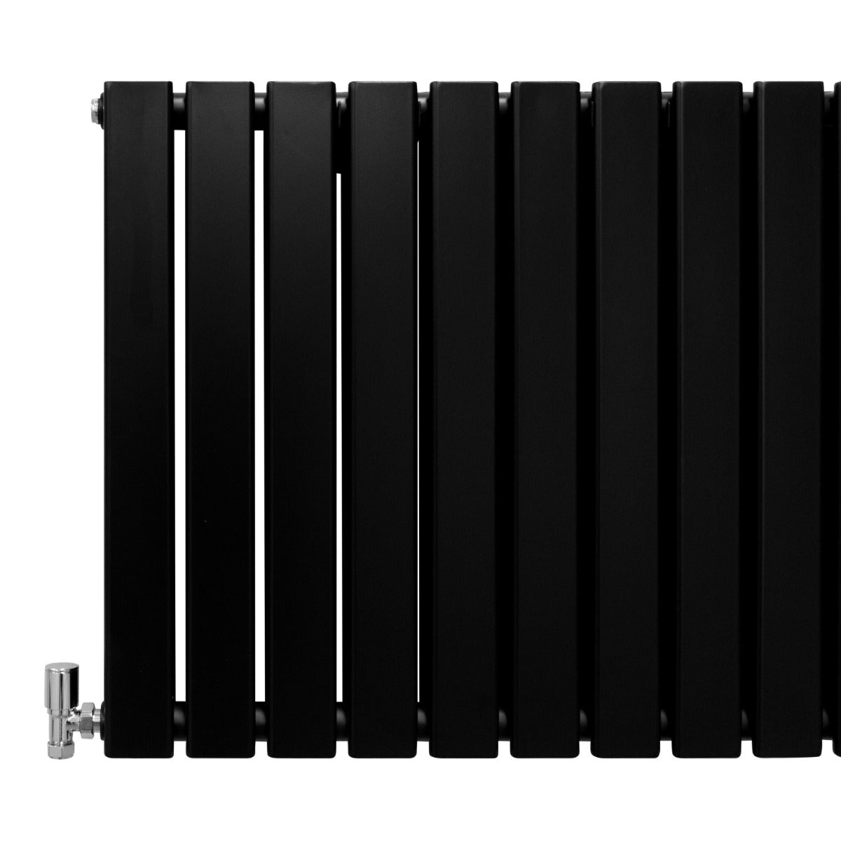 Designer Flat Panel Radiators Matte Black 600mm x 700mm