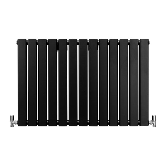 Designer Flat Panel Radiators Matt Black 600mm x 910mm