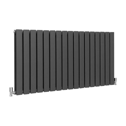 Designer Flat Panel Radiators Anthracite Grey 600mm x 1190mm