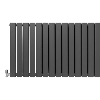 Designer Flat Panel Radiators Anthracite Grey 600mm x 1190mm