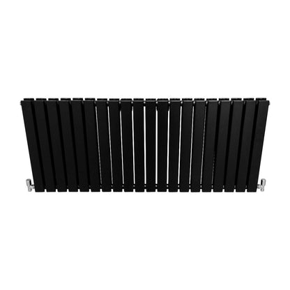 Designer Flat Panel Radiators Matt Black 600mm x 1400mm