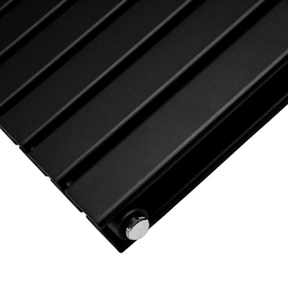 Designer Flat Panel Radiators Matt Black 600mm x 1400mm