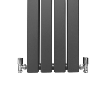 Designer Flat Panel Radiators Anthracite Grey 1600mm x 280mm