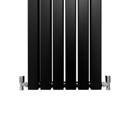 Designer Flat Panel Radiators Matt Black 1600mm x 420mm