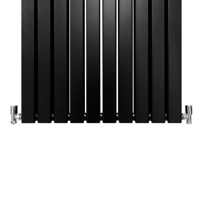 Designer Flat Panel Radiators Matt Black 1600mm x 700mm