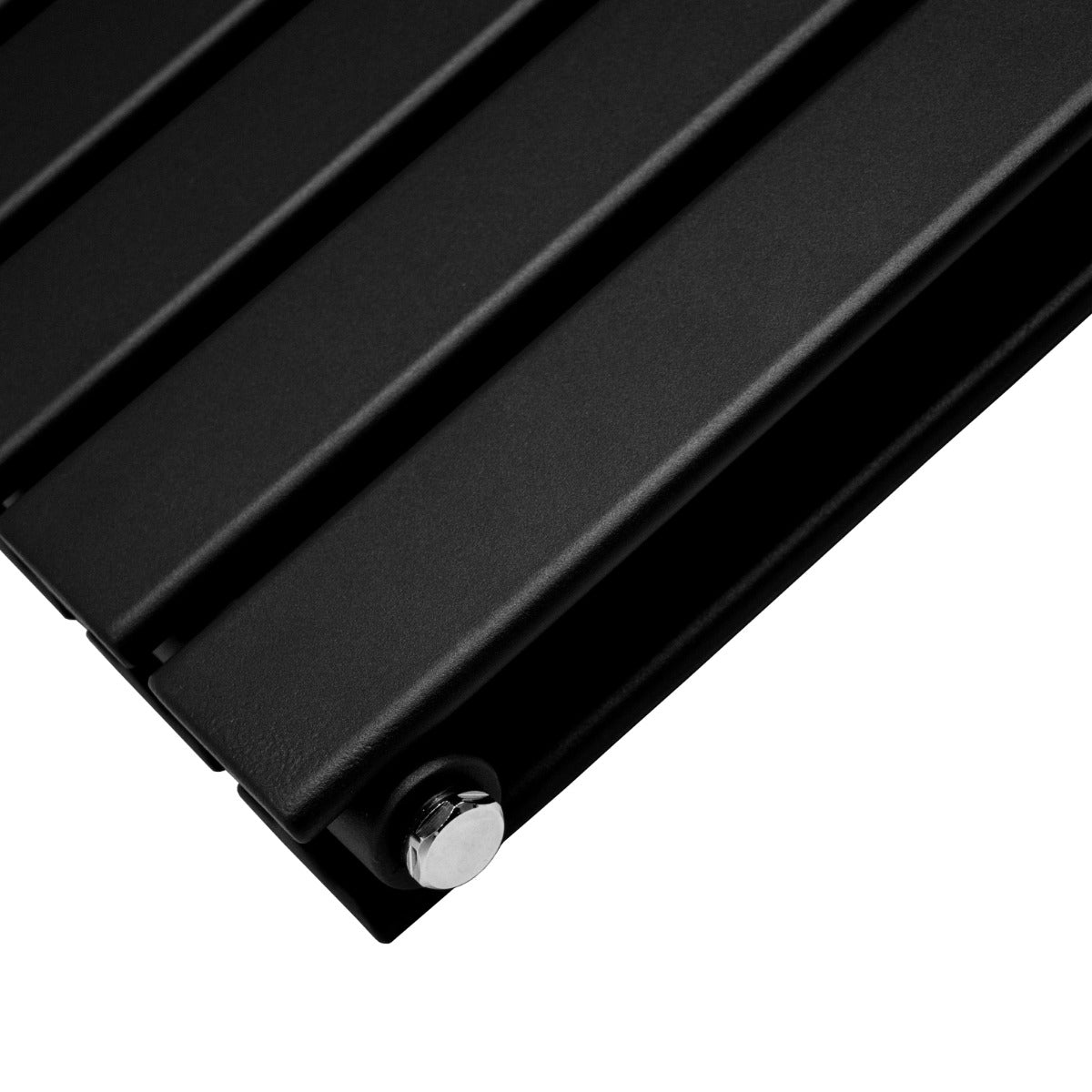 Designer Flat Panel Radiators Matt Black 1800mm x 280mm