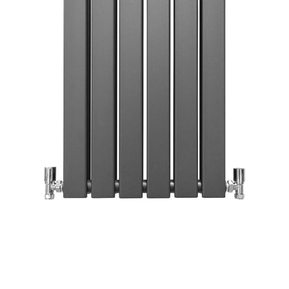 Designer Flat Panel Radiators Anthracite Grey 1800mm x 420mm