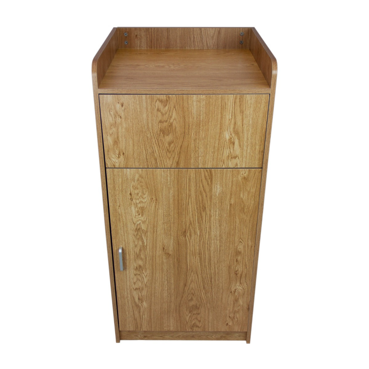 Light Oak Wooden Litter Bin & Tray Stand