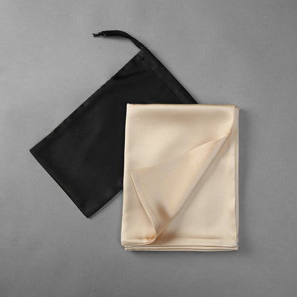 Champagne Luxury Pure Mulberry Silk Pillowcase | Queen & King | 32 Momme | Drape Collection