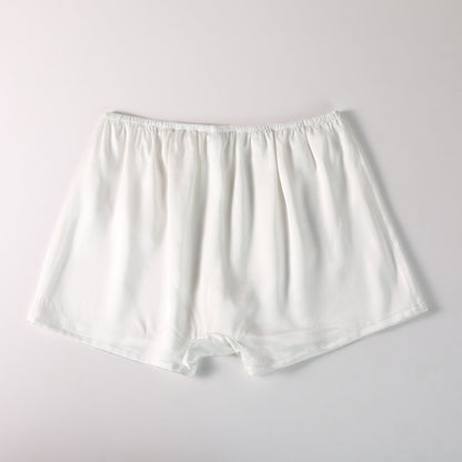 Pearl White Pure Mulberry Silk Men's Trunks | Low Rise | 19 Momme | Soar Collection