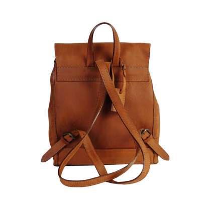 Leather Backpack in Heritage Brown Mod 103