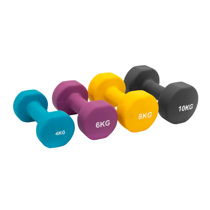 Neoprene Dumbbells Set with Rack