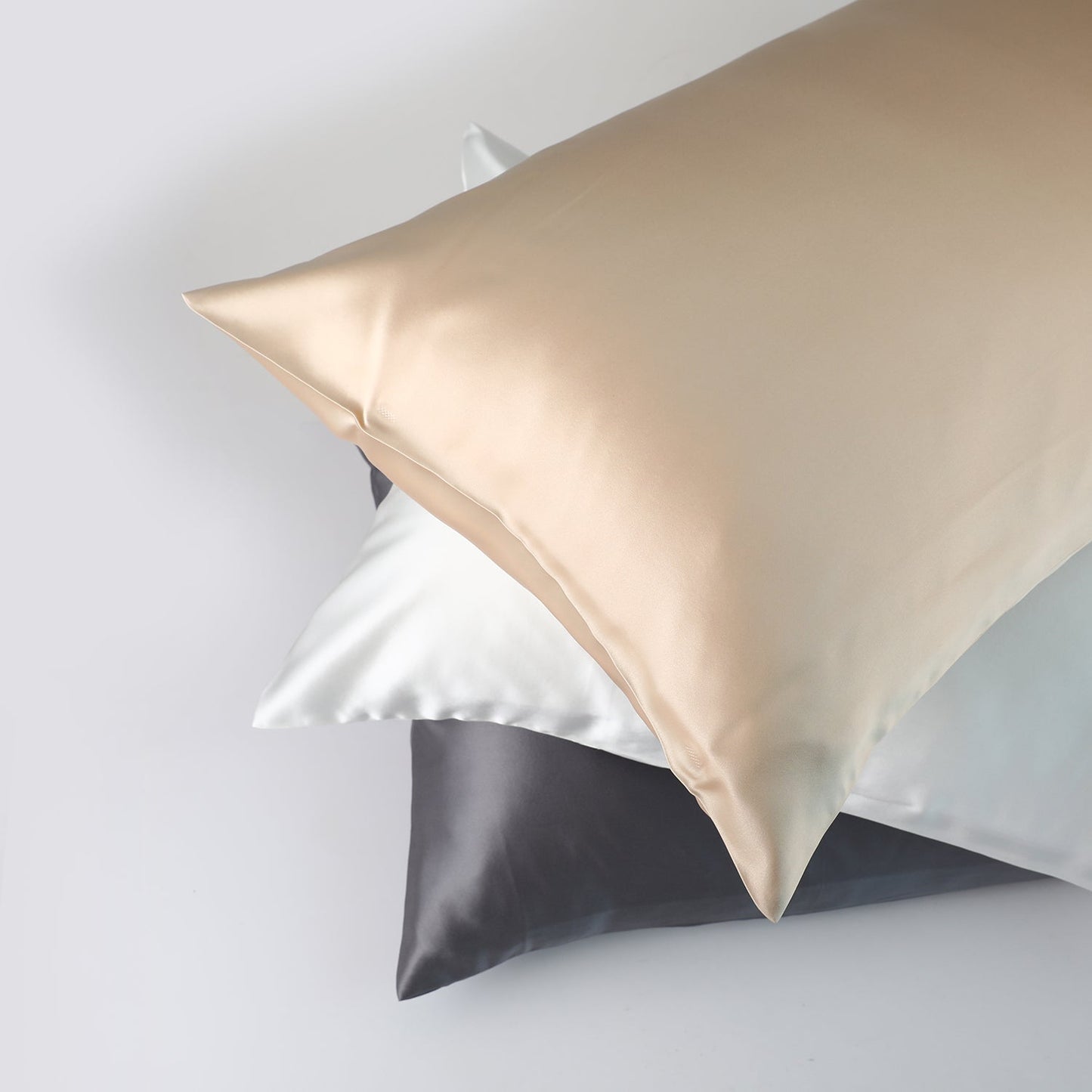 Champagne Luxury Pure Mulberry Silk Pillowcase | Queen & King | 32 Momme | Drape Collection