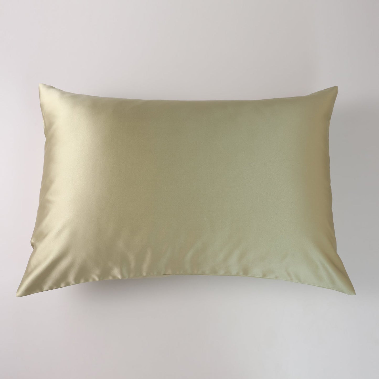 Wasabi Green Luxury Pure Mulberry Silk Pillowcase | Queen | 32 Momme | Drape Collection