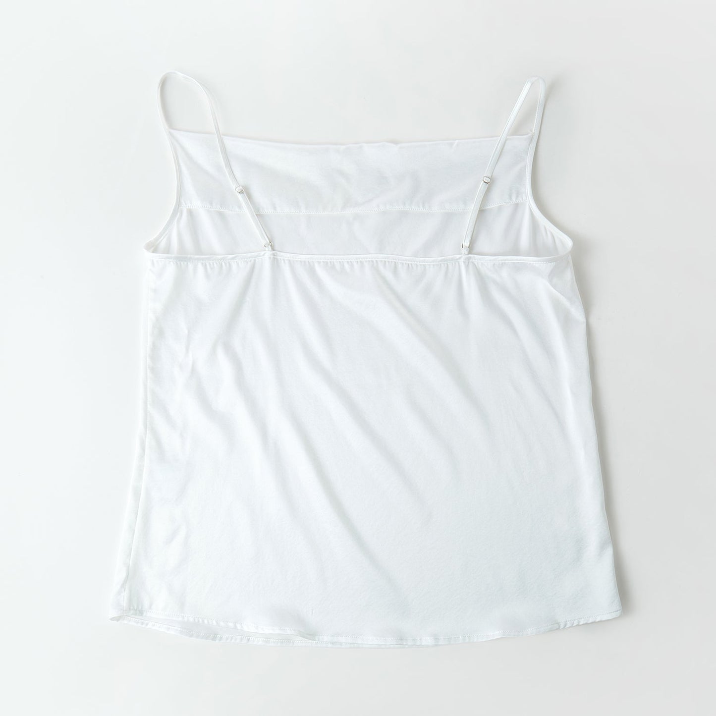 Pearl White Pure Mulberry Silk Cowl Neck Camisole | Spaghetti Strap Silk Charmeuse Cami Top | Soar Collection