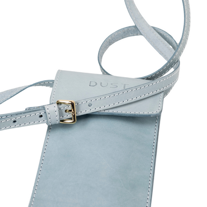 Leather Phone Holder Light Blue Silicon Valley Collection