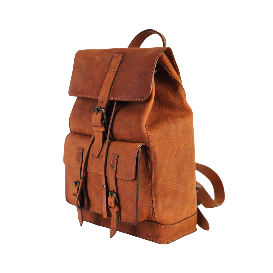 Leather Backpack in Heritage Brown Mod 103