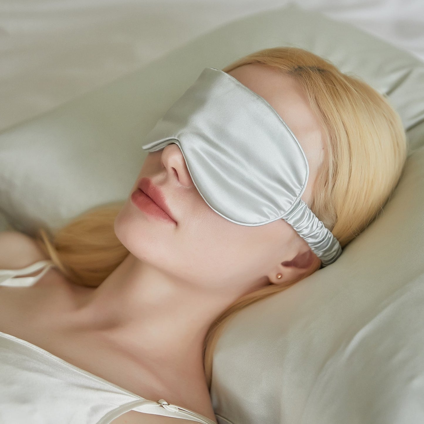 Pure Mulberry Silk Eye Mask | Silk Fibre Filling | 22 Momme | Float Collection