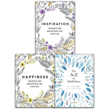 Happiness, Inspiration, The A-Z of Mindfulness 3 Books Collection Set