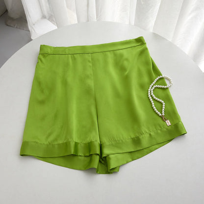 Custom Made Pure Mulberry Silk Shorts | High-Waisted | 19 Momme | Soar Collection