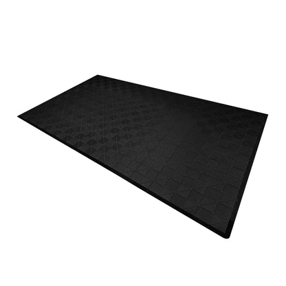 Vented Garage Floor Tiles x 120 With Edges - Black