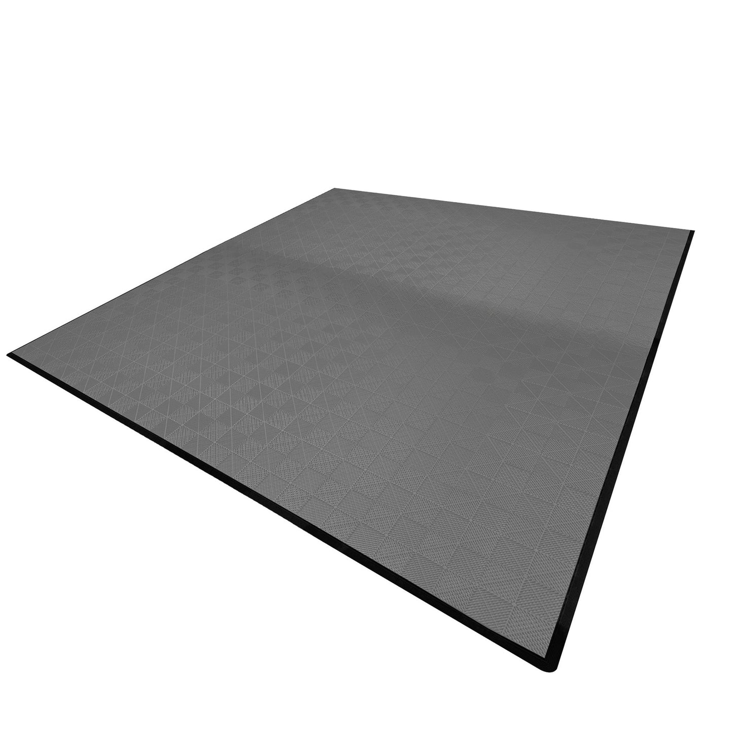 Vented Garage Floor Tiles x 225 With Edges - Grey