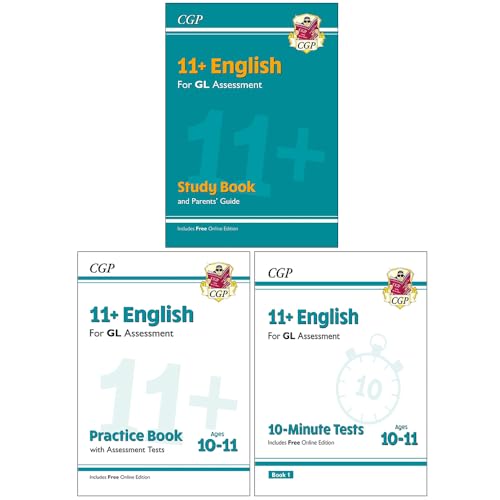 CGP 11+ English for GL Assessment 3 Book Set (GL English Study Book, GL English Practice Book and GL English 10-Minute Tests)