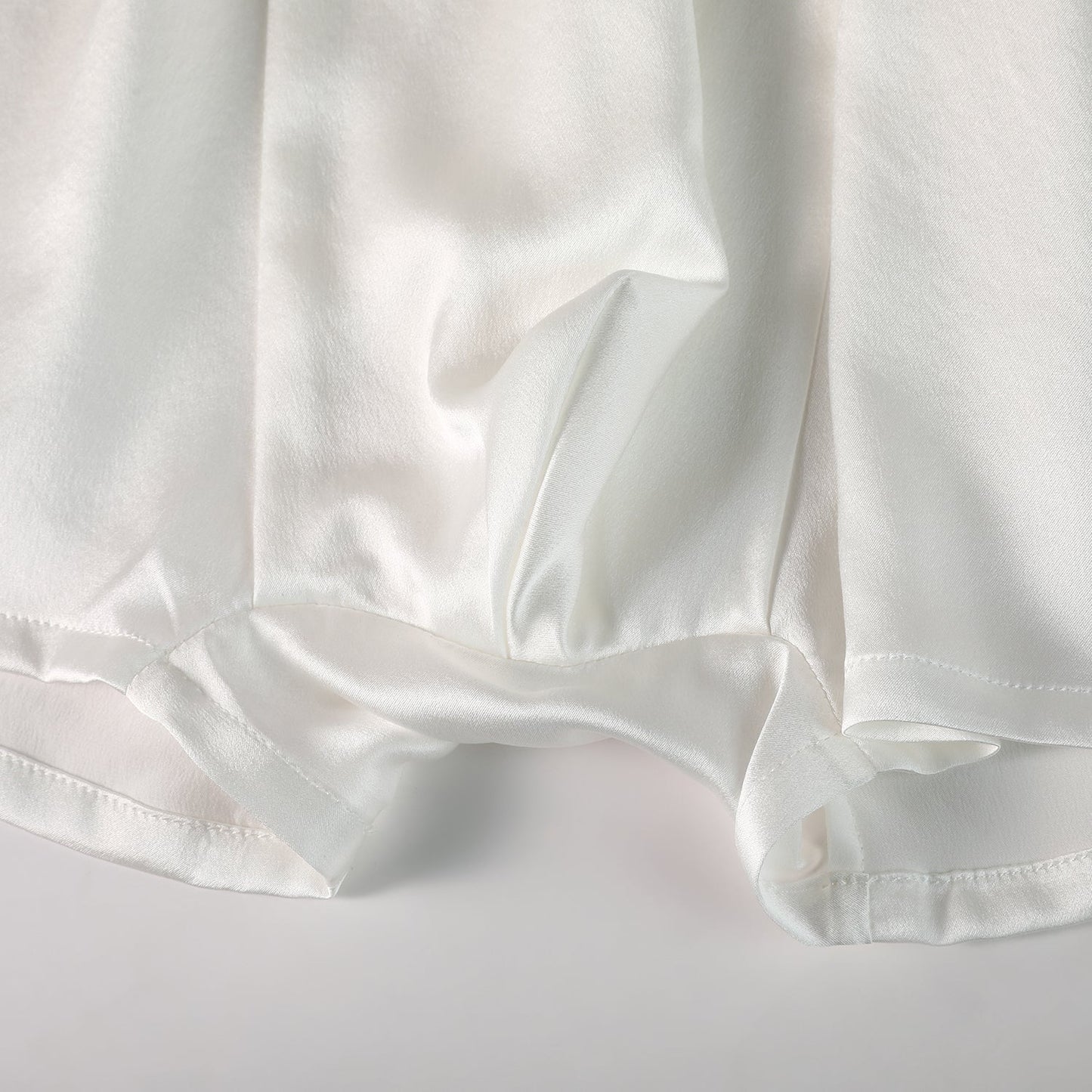 Pearl White Pure Mulberry Silk Men's Trunks | Low Rise | 19 Momme | Soar Collection