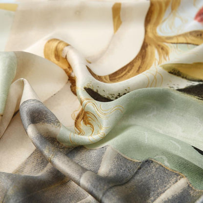 The Artist Scarf: Custom Silk Scarf with Image and Size of Your Choice