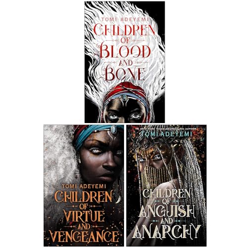 Legacy of Orisha Series By Tomi Adeyemi 3 Books Collection Set (Children of Blood and Bone, Children of Virtue and Vengeance and Children of Anguish and Anarchy [Hardback])