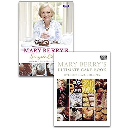 Mary Berry's Ultimate Simple Cake 2 Books Collection Set Over 200 Classic Delicious Step by Step Recipes