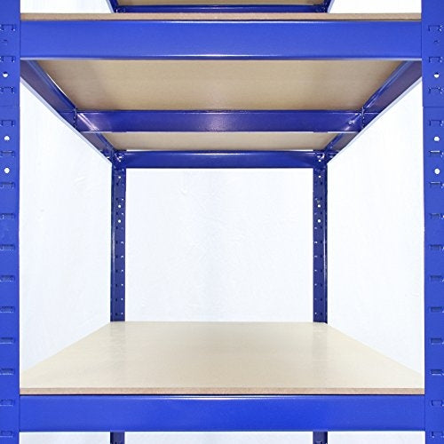 Monster Racking T-Rax Strong Storage Shelves, Blue, 120cm W, 60cm D, Set of 3