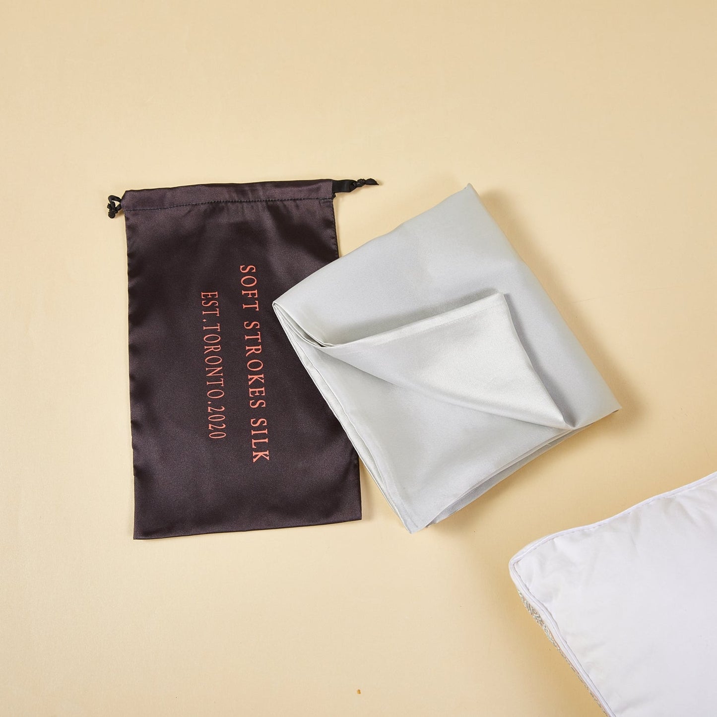 Silver Grey Pure Mulberry Silk Pillowcase | Standard, Queen & King | 22 Momme | Float Collection