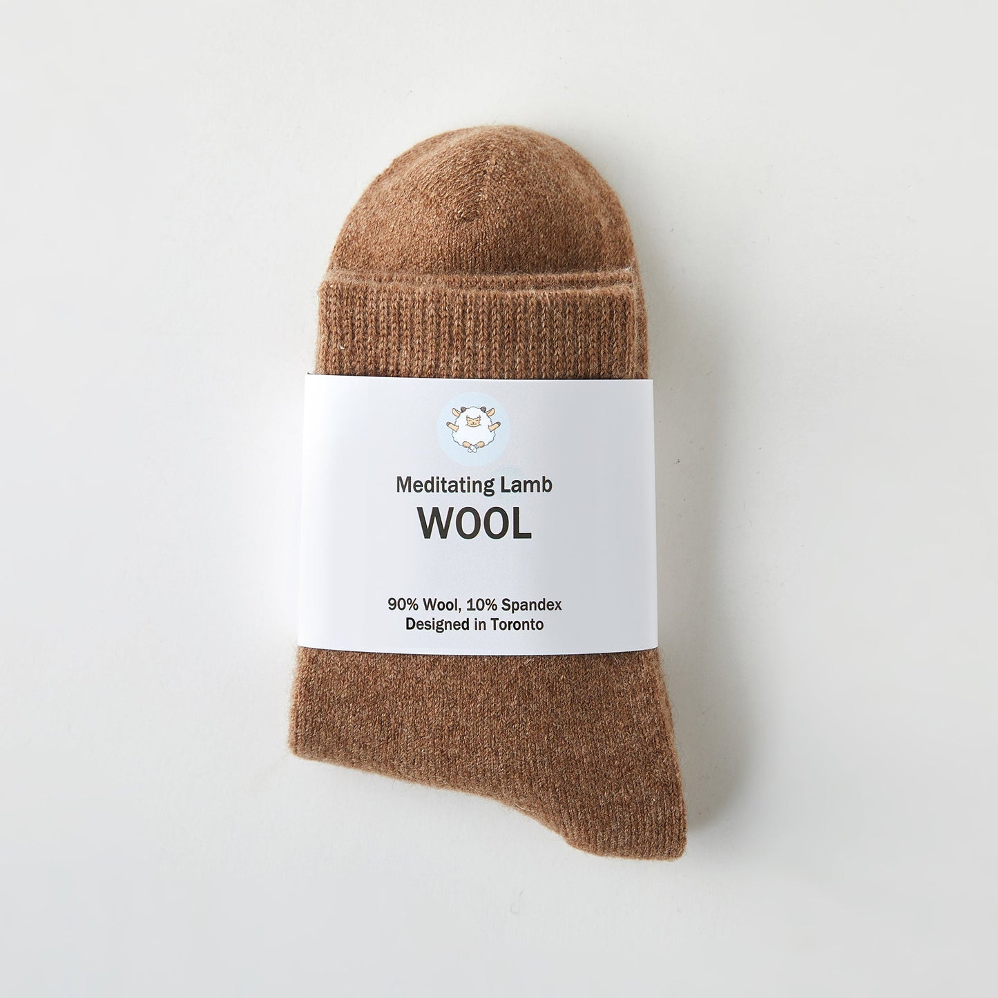 Brown Sugar Wool Quarter-Length Socks | Flexible Fit