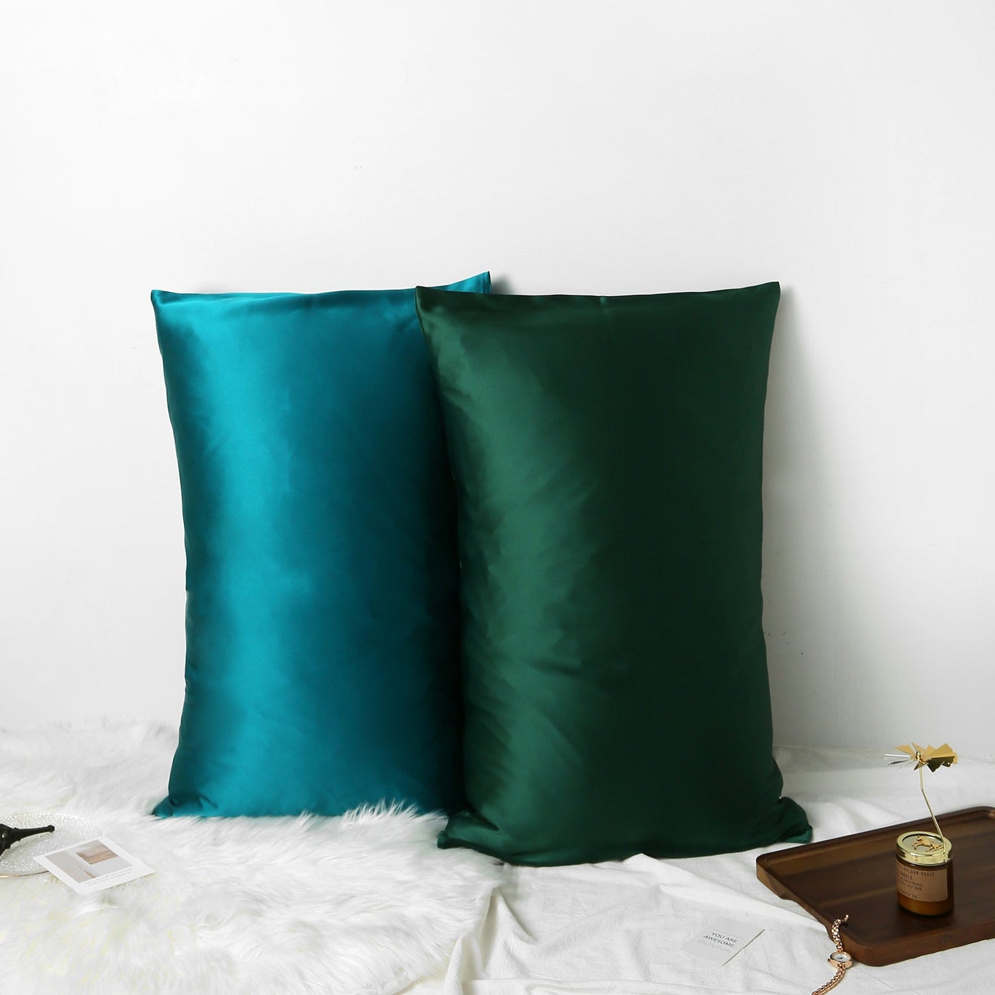 Genovese Basil Luxury Pure Mulberry Silk Pillowcase | Queen | 32 Momme | Drape Collection