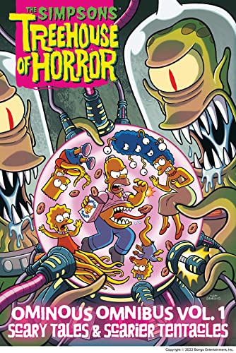 The Simpsons Treehouse of Horror Ominous Omnibus Vol. 1 | Scary Tales and Scarier Tentacles – Graphic Novel Horror Comedy Collection
