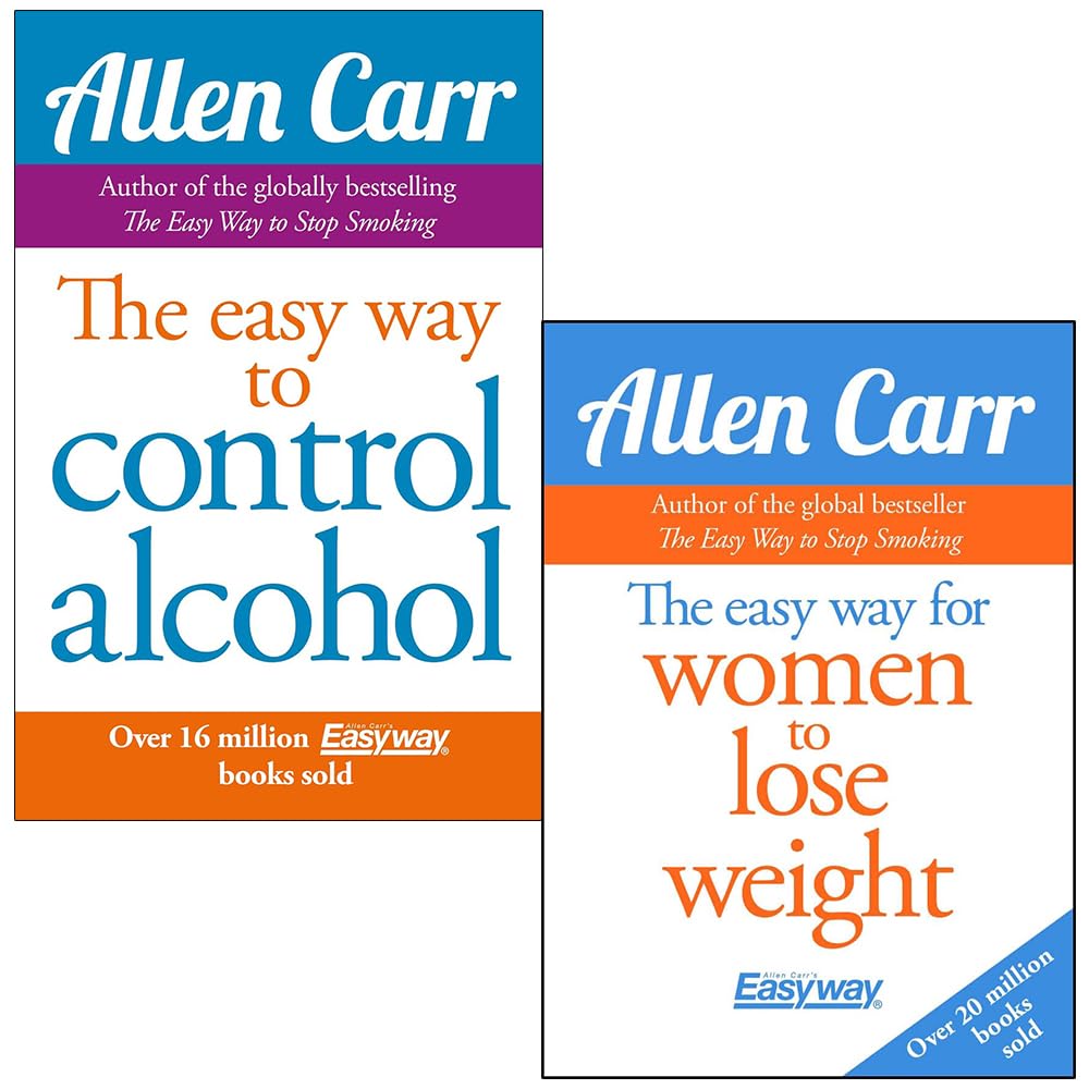 Allen Carr Collection 2 Books Set (The Easy Way to Control Alcohol, The Easy Way for Women to Lose Weight)