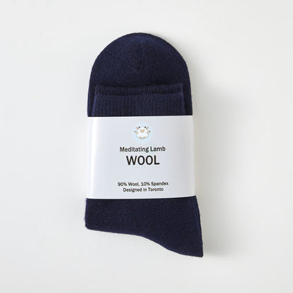 Blueberry Pie Wool Quarter-Length Socks | Flexible Fit