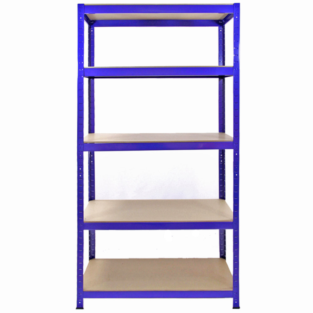 4 x 90cm Blue Storage Racks with 4200kg Capacity, Free Bay Connectors and Mallet