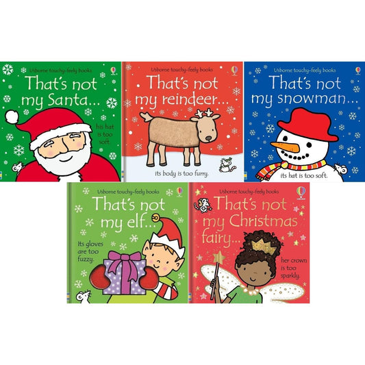 That's not my Christmas 5 Book Set Collection - Santa, Reindeer, Snowman, Elf, Christmas Fairy