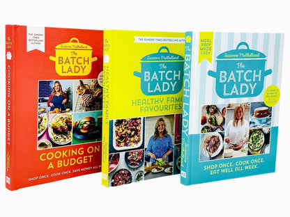 The Batch Lady Collection 3 Books Set By Suzanne Mulholland (The Batch Lady, Healthy Family Favourites, Cooking on a Budget)