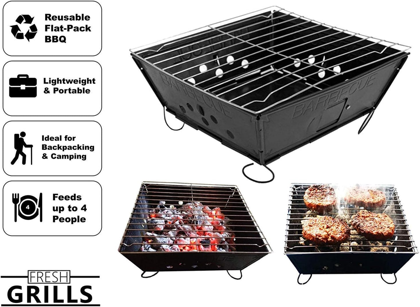 Fresh Grills Small Portable BBQ