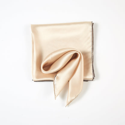 Sand Beach Pure Silk Scarf | Pink Sand, Gold Sand, Grey Sand | Small Head Scarf or Large Square Shawl | Solid Colour Collection