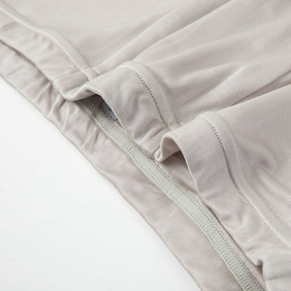 Silver Grey Knitted Silk Men's Trunks | Mid Rise | Shimmer Collection