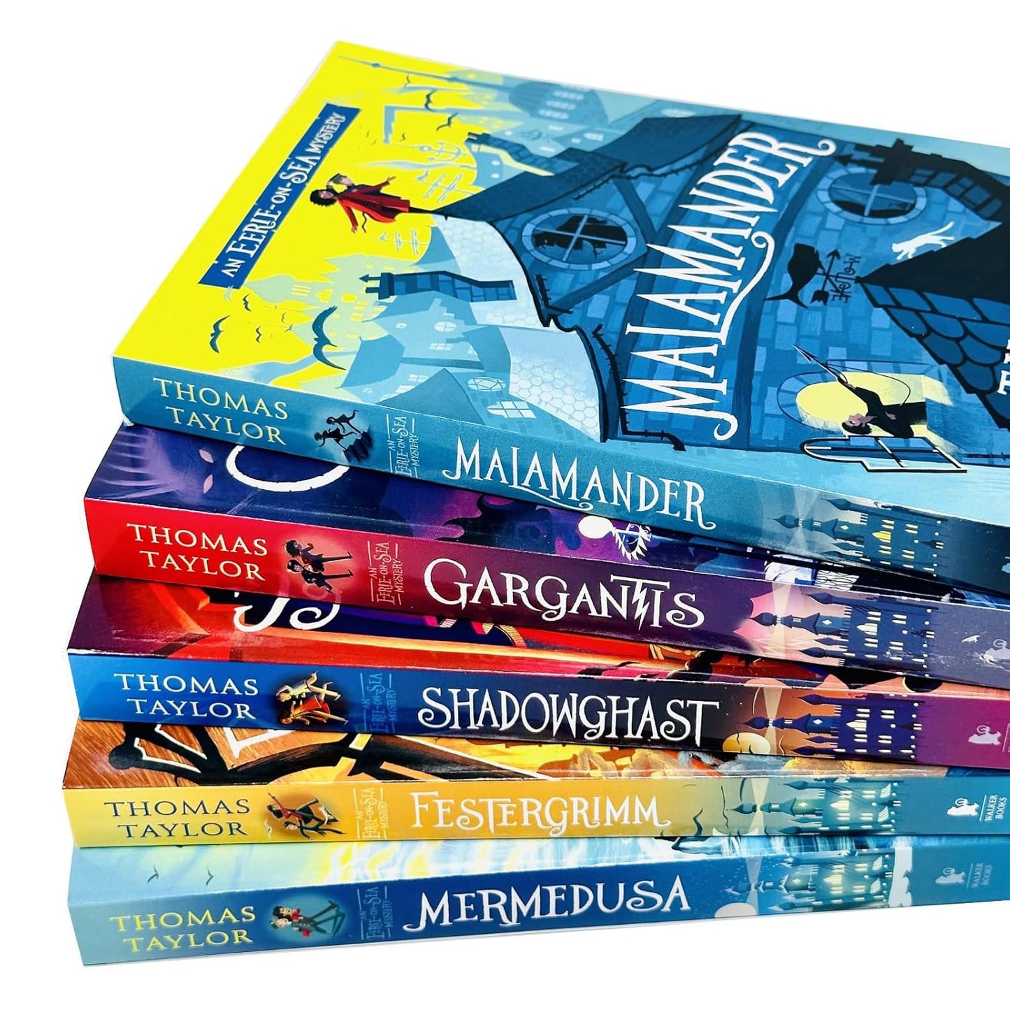 An Eerie-on-Sea Mystery Series 5 Books Collection Set By Thomas Taylor (Malamander, Gargantis, Shadowghast, Festergrimm)