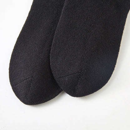 Black Sesame Wool Quarter-Length Socks | Flexible Fit