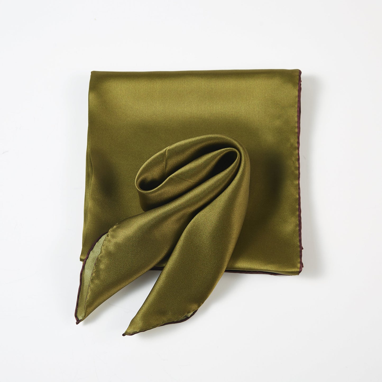 Olive Tree Pure Silk Scarf | Sage Green, Olive Green, Olive Purple | Small Head Scarf or Large Square Shawl | Solid Colour Collection